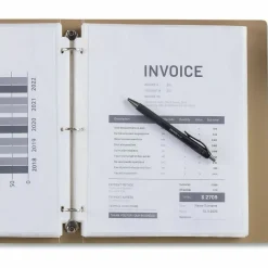 Universal Deluxe Heavyweight Sheet Protector, Side: 3-Hole Punched, Top Load 8.5 x 11 Insert, Clear Front, 100/Pack