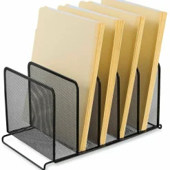 Universal Deluxe Mesh Stacking Sorter, 5 Sections, Letter to Legal Size Files, 14.63