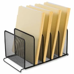 Universal Deluxe Mesh Stacking Sorter, 5 Sections, Letter to Legal Size Files, 14.63