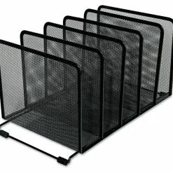 Universal Deluxe Mesh Stacking Sorter, 5 Sections, Letter to Legal Size Files, 14.63