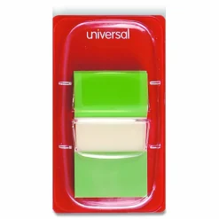 Universal Deluxe Pop-Up Page Flags, 1 x 1.75, Five Assorted Colors, 50 Flags/Dispenser, 5 Dispensers/Pack
