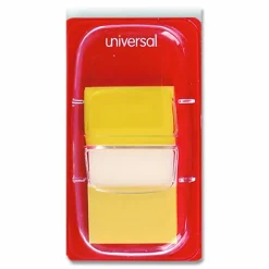 Universal Deluxe Pop-Up Page Flags, 1 x 1.75, Five Assorted Colors, 50 Flags/Dispenser, 5 Dispensers/Pack