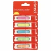 Universal Deluxe Pop-Up Page Flags, 0.5 x 1.75, Five Assorted Colors, 35 Flags/Dispenser, 5 Dispensers/Pack