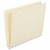 Universal Deluxe Reinforced End Tab Folders, Straight Tabs, Letter Size, 0.75" Expansion, Manila, 100/Box