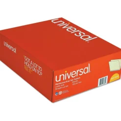 Universal Deluxe Reinforced End Tab Folders, Straight Tabs, Letter Size, 0.75