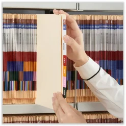 Universal Deluxe Reinforced End Tab Folders, Straight Tabs, Letter Size, 0.75