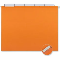 Universal Deluxe Reinforced Recycled Hanging File Folders, Letter Size, 1/5-Cut Tabs, Assorted, 25/Box