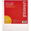 Universal Deluxe Write-On/Erasable Tab Index, 5-Tab, 11 x 8.5, White, White Tabs, 1 Set
