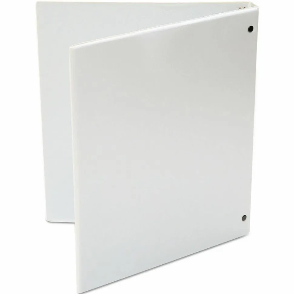 Universal Economy Round Ring View Binder, 3 Rings, 0.5" Capacity, 11 x 8.5, White