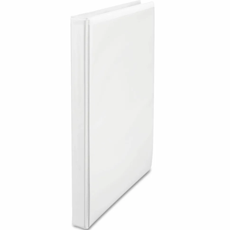 Universal Economy Round Ring View Binder, 3 Rings, 0.5" Capacity, 11 x 8.5, White