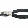 Universal Eight-Sheet Handheld One-Hole Punch, 1/4" Holes, Metal with Rubber Grip, Black