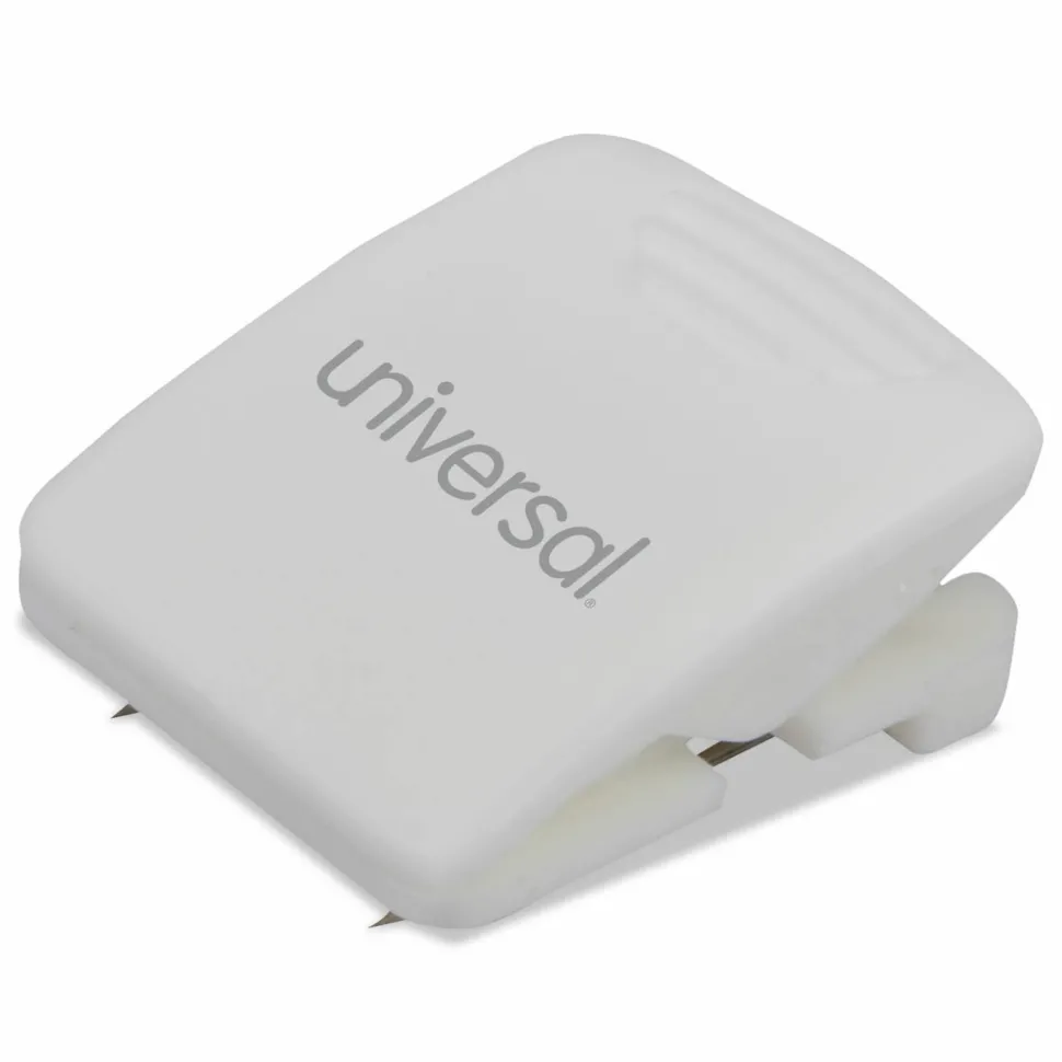 Universal Fabric Panel Wall Clips, 25 Sheet Capacity, White, 20/Pack