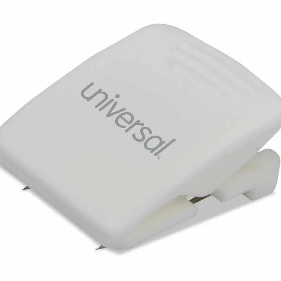 Universal Fabric Panel Wall Clips, 25 Sheet Capacity, White, 20/Pack