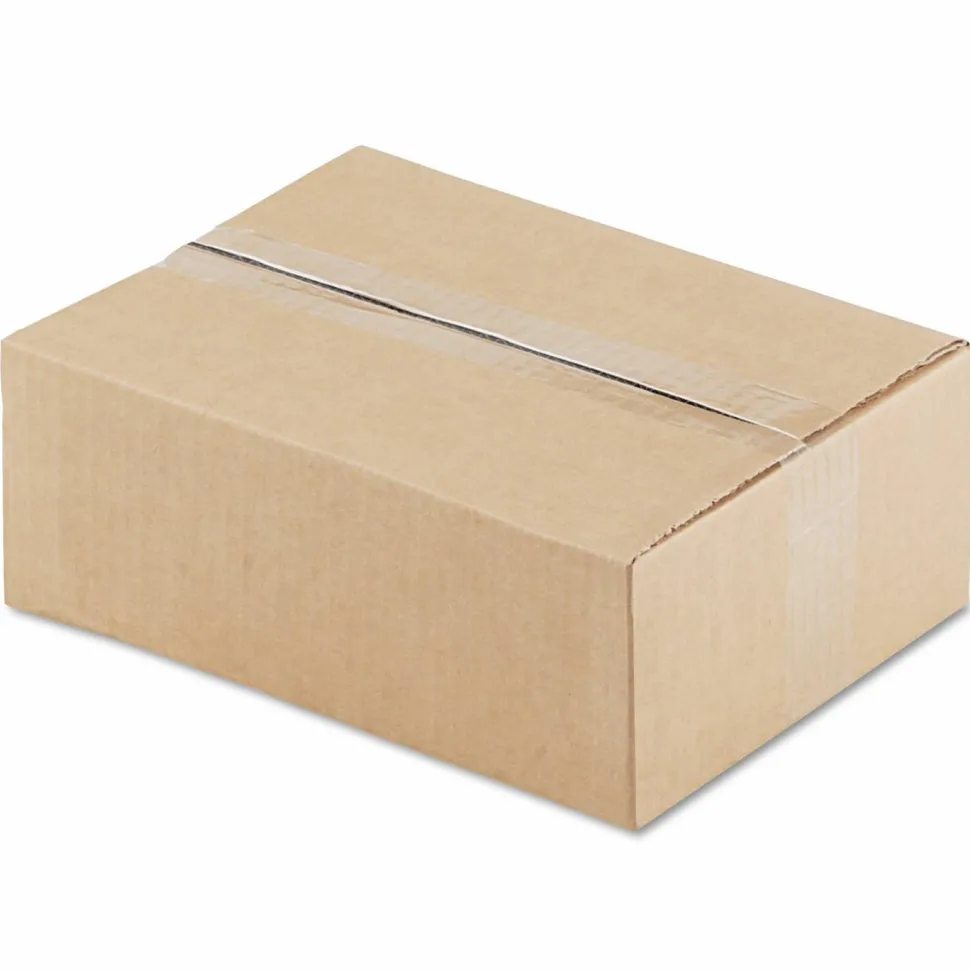 Universal Fixed-Depth Corrugated Shipping Boxes, Regular Slotted Container (RSC), 9" x 12" x 4", Brown Kraft, 25/Bundle