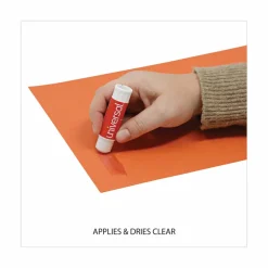 Universal Glue Stick, 0.28 oz, Applies and Dries Clear, 12/Pack