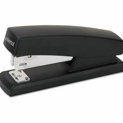 Universal Half-Strip Stapler, 20-Sheet Capacity, Black
