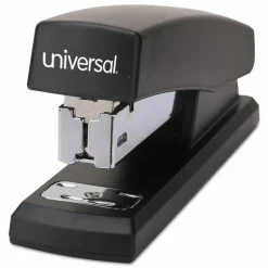 Universal Half-Strip Stapler, 20-Sheet Capacity, Black