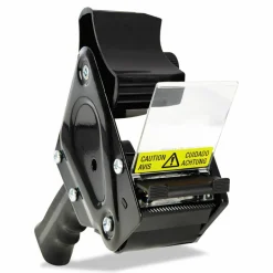 Universal Handheld Box Sealing Tape Dispenser, 3" Core, For Rolls Up to: 2" x 110 yds, Black