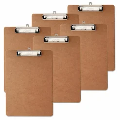 Universal Hardboard Clipboard with Low-Profile Clip, 0.5