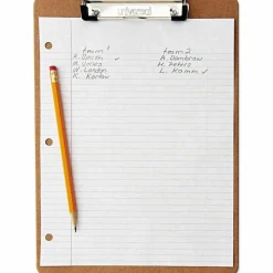 Universal Hardboard Clipboard with Low-Profile Clip, 0.5