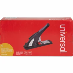 Universal Heavy-Duty Stapler, 200-Sheet Capacity, Black/Graphite/Red