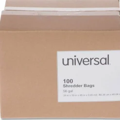 Universal High-Density Shredder Bags, 56 gal Capacity, 100/Box