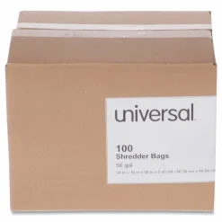 Universal High-Density Shredder Bags, 56 gal Capacity, 100/Box