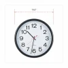 Universal Indoor/Outdoor Clock, 13 1/2", Black