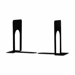 Universal Jumbo Economy Bookends, Standard, 5.88 x 8.25 x 9, Heavy Gauge Steel, Black, Pair
