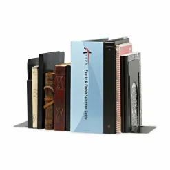 Universal Jumbo Economy Bookends, Standard, 5.88 x 8.25 x 9, Heavy Gauge Steel, Black, Pair