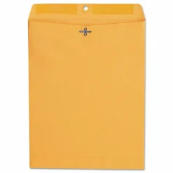 Universal Kraft Clasp Envelope, 28 lb Bond Weight Kraft, #97, Square Flap, Clasp/Gummed Closure, 10 x 13, Brown Kraft, 100/Box