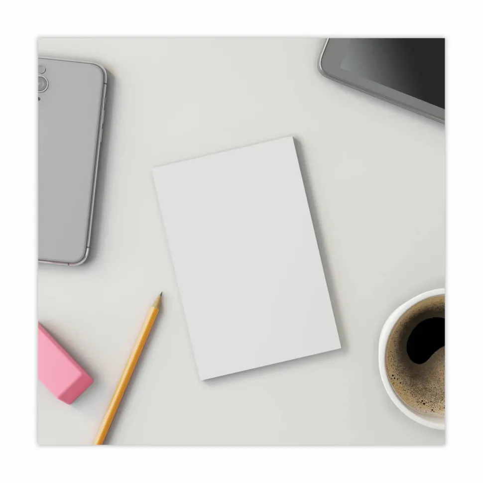 Universal Loose White Memo Sheets, 4 x 6, Unruled, Plain White, 500/Pack