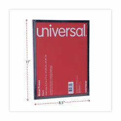 Universal Metal Photo Frame, Aluminum, 8.5 x 11, Black