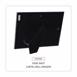 Universal Metal Photo Frame, Aluminum, 8.5 x 11, Black