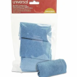 Universal Microfiber Cleaning Cloth, 12 x 12, Blue, 3/Pack