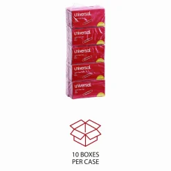 Universal Paper Clips, Jumbo, Smooth, Silver, 100 Clips/Box, 10 Boxes/Pack