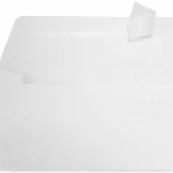 Universal Peel Seal Strip Business Envelope, Address Window, #10, Square Flap, Self-Adhesive Closure, 4.13 x 9.5, White, 500/Box