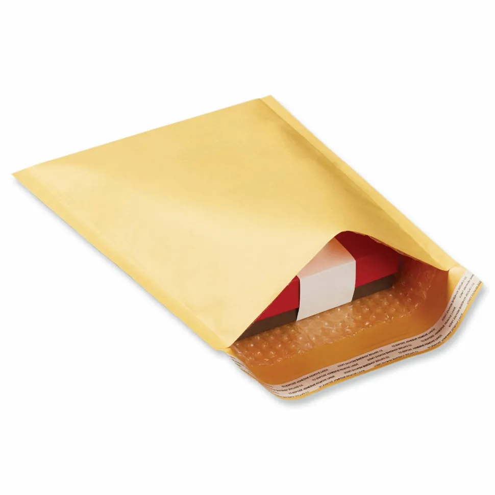 Universal Peel Seal Strip Cushioned Mailer, #5, Extension Flap, Self-Adhesive Closure, 10.5 x 16, 25/Carton