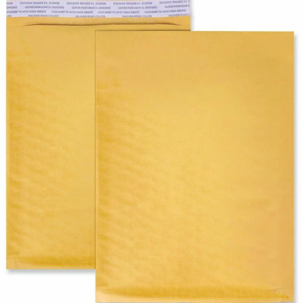 Universal Peel Seal Strip Cushioned Mailer, #1, Extension Flap, Self-Adhesive Closure, 7.25 x 12, 25/Carton
