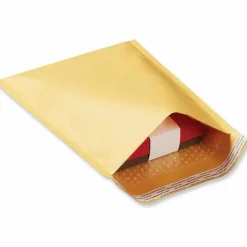 Universal Peel Seal Strip Cushioned Mailer, #0, Extension Flap, Self-Adhesive Closure, 6 x 10, 25/Carton