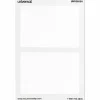 Universal Plain Self-Adhesive Name Badges, 3 1/2 x 2 1/4, White, 100/Pack