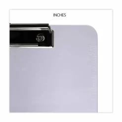 Universal Plastic Clipboard with Low Profile Clip, 0.5