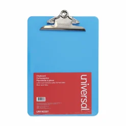 Universal Plastic Clipboard with High Capacity Clip, 1.25