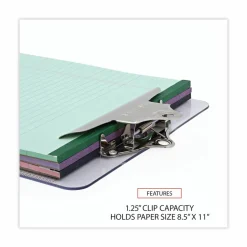 Universal Plastic Clipboard with High Capacity Clip, 1.25