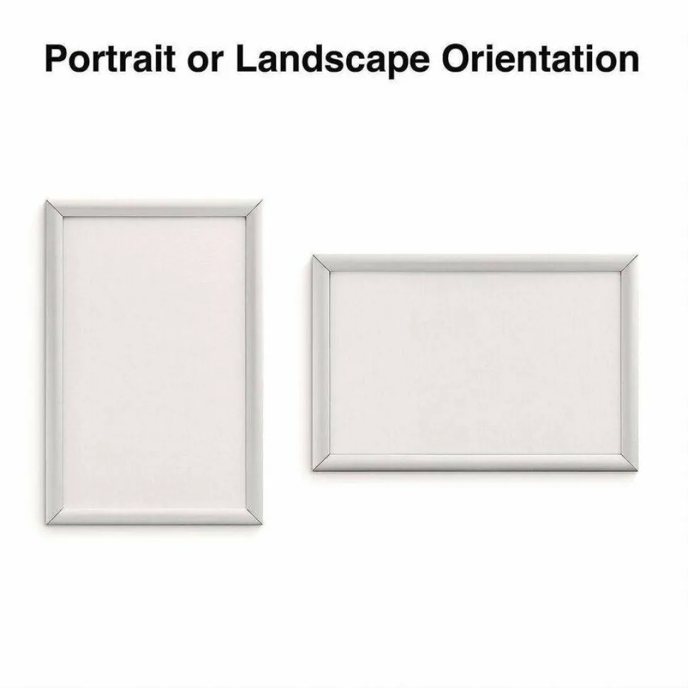 Universal Poster Frame, Aluminum, 17 x 11 Insert, Silver