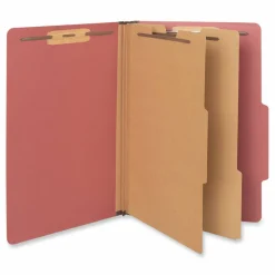 Universal Pressboard Classification Folders, 2/5-Cut Tab: Right of Center, Expands 2