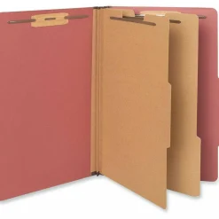 Universal Pressboard Classification Folders, 2/5-Cut Tab: Right of Center, Expands 2