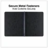 Universal Pressboard Report Cover, Two-Piece Prong Fastener, 3" Capacity, 8.5 x 11, Black/Black