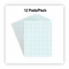 Universal Quadrille-Rule Glue Top Pads, Quadrille Rule (4 sq/in), (50) White 8.5 x 11 Sheets, Dozen