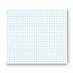 Universal Quadrille-Rule Glue Top Pads, Quadrille Rule (4 sq/in), (50) White 8.5 x 11 Sheets, Dozen